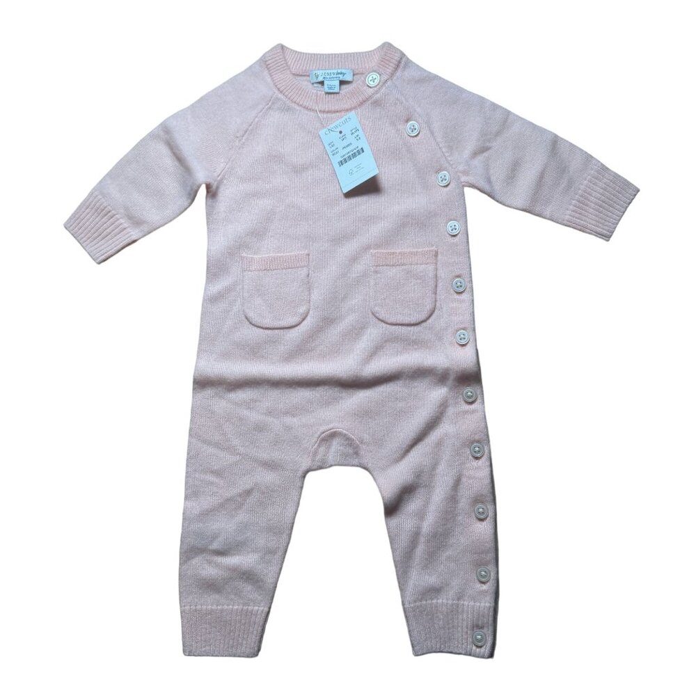 Crewcuts Pink Buttoned Kids One Piece